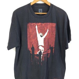 Daniel Bryan Yes Graphic T-Shirt Men's XL W Authentic Wear WWE Black Distressed
